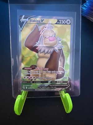 Pokémon Go Slaking v Full Art Ultra Rare Holo Card 077/078