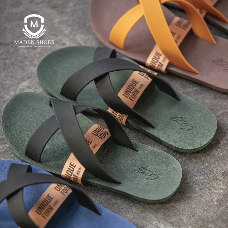Maden Men's Contrast Rubber Non-Slip Beach Vacation for Summer Outdoor Casual