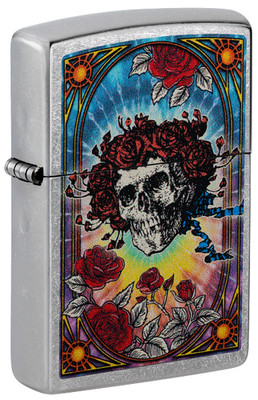 Zippo 47248, Grateful Dead Design, Street Chrome Finish Lighter, NEW
