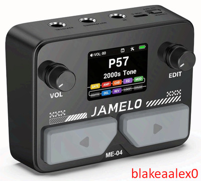 Pocket Guitar Multi Effects Pedal, 125 FX, 99 Presets, BT, USB Rechargeable