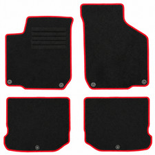 Fußmatten Set für VW Golf 4 IV Bora 1999-2001 Autoteppiche mit 100% Passform Rot