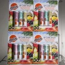 Malibu Lipbalm SPF30 12ml Watermelon, Mint, Vanilla, 4 Pack's of 3/ 12 In Total 