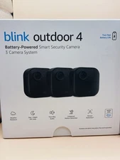 Blink Outdoor 4 (4th Gen) Amazon Security Camera System 3-PACK-FREE SHIPPING!