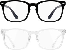 2-PK Blue Light Blocking Glasses Computer Reading Gaming For Men Women Unisex