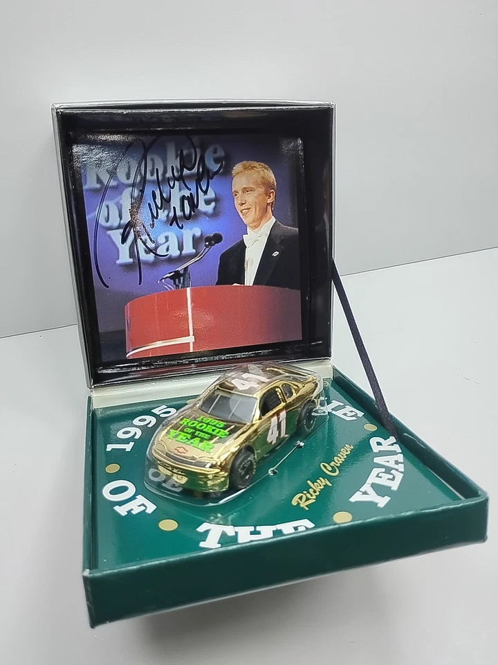 Firmado Ricky Craven 1995 Novato del Año #41 Matchbox Super Stars Nascar No.9 Foto 4 de 4