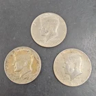 1969×2, 1968x1 Kennedy Half Dollar Silver Coins Lot of 3, 50C, 0.4 Fineness
