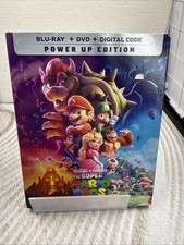 The Super Mario Bros. Movie Blu-ray Chris Pratt NEW Slip Cover Dmg