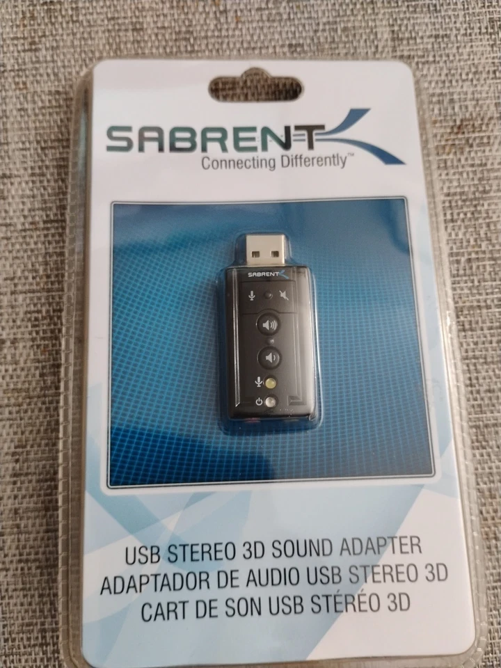 Sabrent USB External Stereo Sound Adapter Brand New Sealed - Image 2 of 4