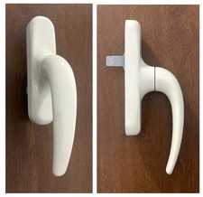 Maniglia anta/ribalta ALUTEK RAL 1013 x infisso in alluminio, Int. Cm 8,5/104.