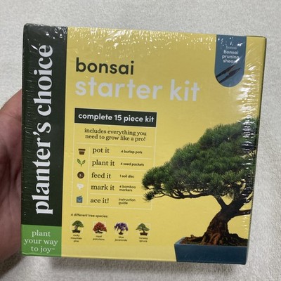 Bonsai Craft Tree Starter Kit Growing Gardening  Kit Plant Seed Hobby 15 Piece