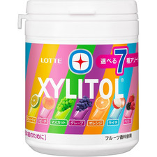 Lotte Xylitol Gum Assorted 7 Flavors Bottle Type 133g Made in JAPAN