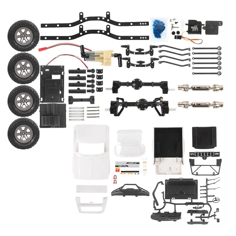 1:16 C24-1Mks Crawler Car Kit with Roof Rack Hobby Grade Assembly Kit 4WD - Image 2 of 4