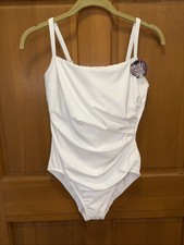 miraclesuit one piece swimsuit size 8 White NWT
