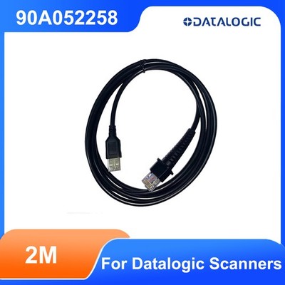 DATALOGIC Authentic Cable 90A052258 Scanner, USB, Type A, Data Transfer, 2M