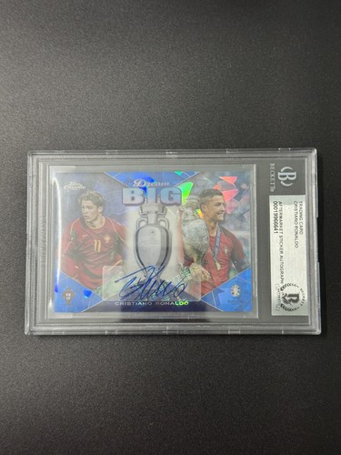 2024 Topps Chrome Dream Big Cristiano Ronaldo Aftermarket Sticker Auto BGS