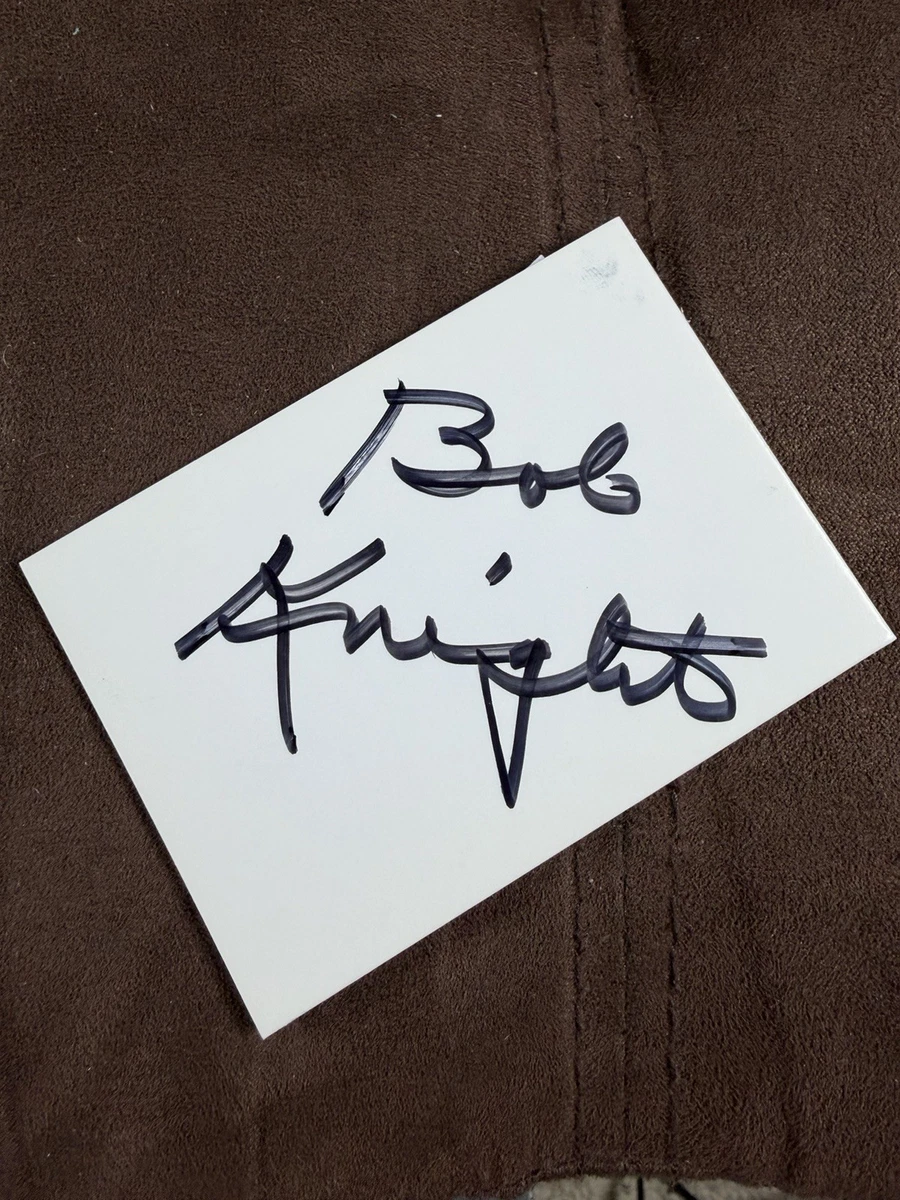 Bob Knight Autograph In Ncaa Basketball Autographed Items for sale
