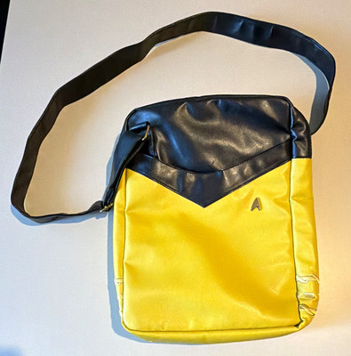 ThinkGeek Umhängetasche Kunstleder Gelb/Schwarz unifarben rechteckig