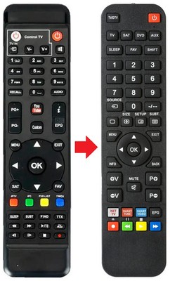 Fernbedienung geeignet für FREESAT V8-SUPER