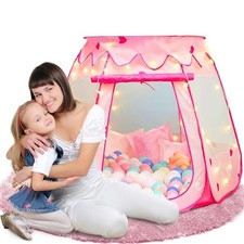 Princess Pop Up Kids Play Tent  Includes Star Lights  Carrying Case , Pink