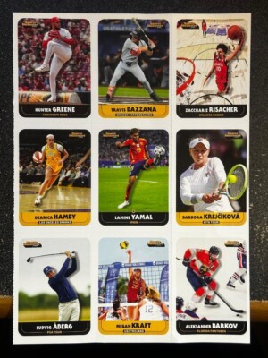 Lamine Yamal Zaccharie Risacher SPORTS ILLUST. FOR KIDS UNCUT SHEET RC  NM+ QTY