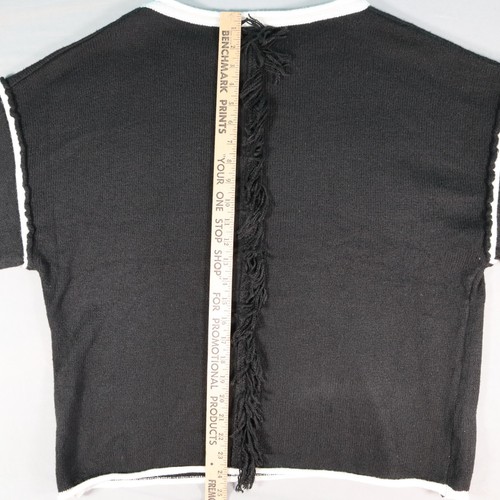 Pull Over Sweater Fashionable Black with Stylish Back No Brand - Picture 9 of 10