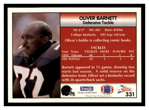 1992 Pacific NFL Football Pick Your Card With Stars &Rookies (251-500) - Picture 162 of 476