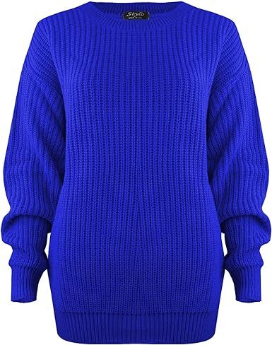 Acogedor Gran Tamaño Grueso Tejido Estilo Pull On Nuevo Damas Mujeres Grueso Holgado - Imagen 30 de 37