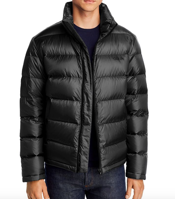 Hugo Boss Mens Black Biron Down Puffer Jacket Winter Coat Size M ...