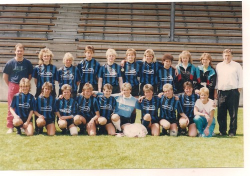 Autogramm TSV Siegen Damenfußballteam ohne Unterschriften