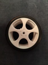 4x Kompletträder 1/10 RC Reifen auf Felge 12mm 6Kant fahrfert RTR Weiß  Golf GTI