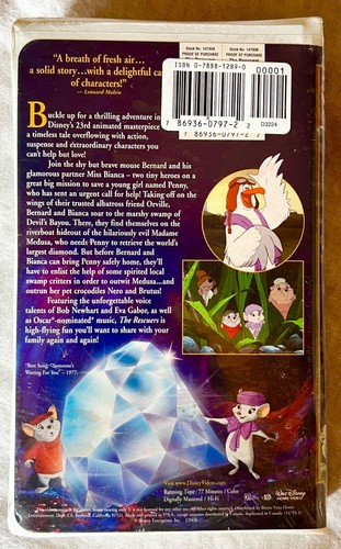 THE RESCUERS! RARE RECALLED “LADY IN THE WINDOW” 1999 VHS! DISNEYANA! UNOPENED! - Picture 2 of 6