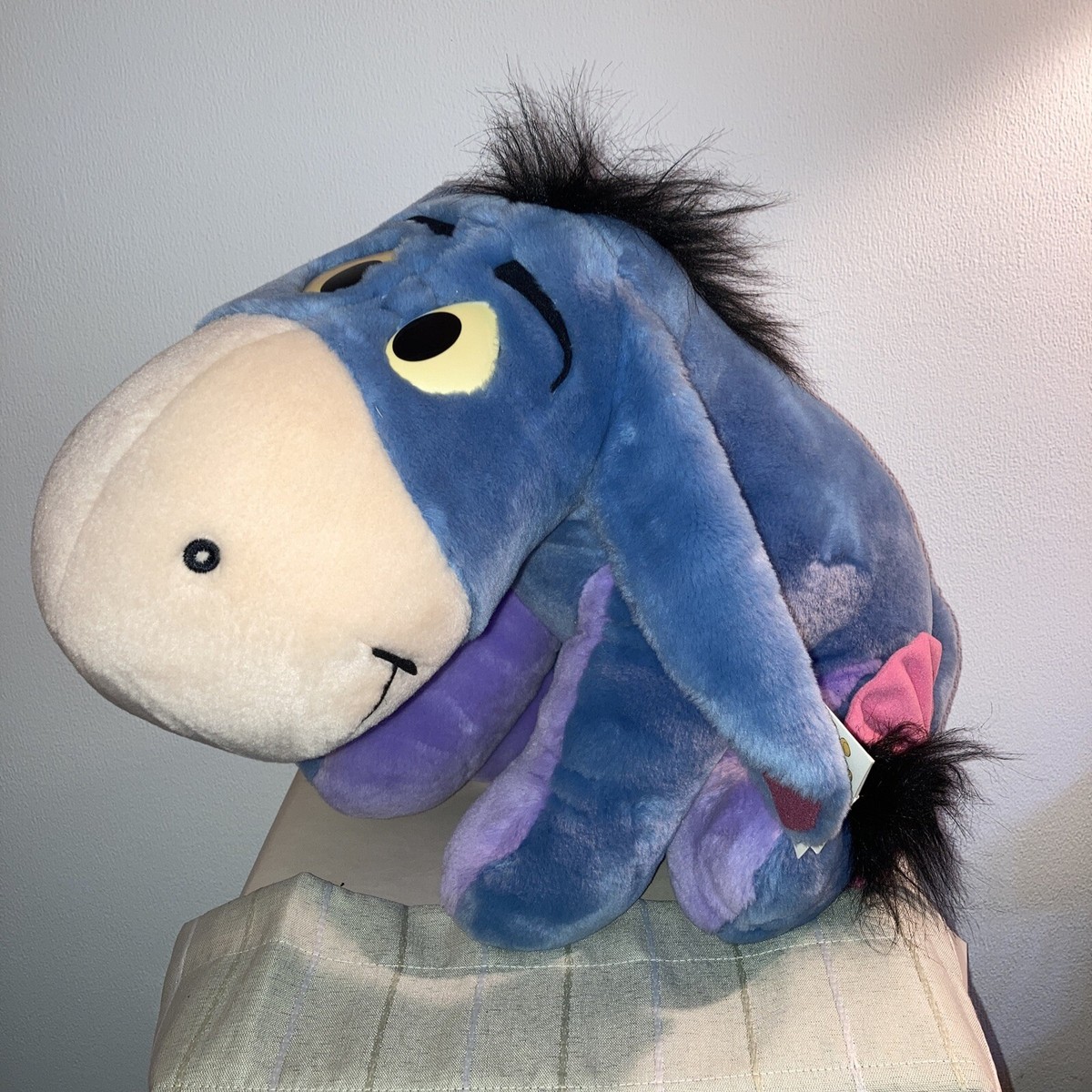 vintage 90s WALT DISNEY EEYORE WINNIE THE POOH PLUSH Mattel 18 