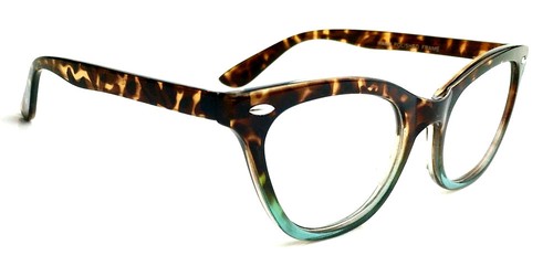 Cat Eye Vintage Retro "Ombre" Okulary damskie NIEBIESKIE ŚWIATŁO Soczewki komputerowe SHADZ - Zdjęcie 21 z 39