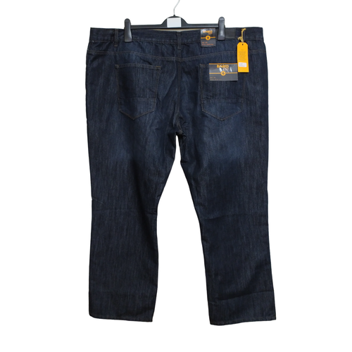 Pantalones de mezclilla azules para hombre ENZO 989 NUEVOS CON ETIQUETAS talla UK W48" L30" cremallera EZ408 índigo - Imagen 2 de 22