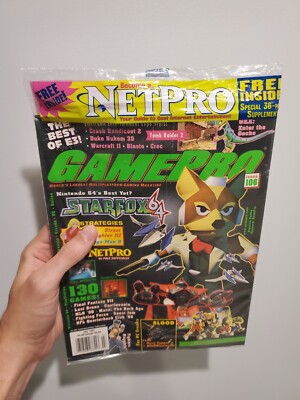 SEALED Gamepro NetPro - Video Game Magazine Issue 106 July 1997 Star Fox FF7 SF3