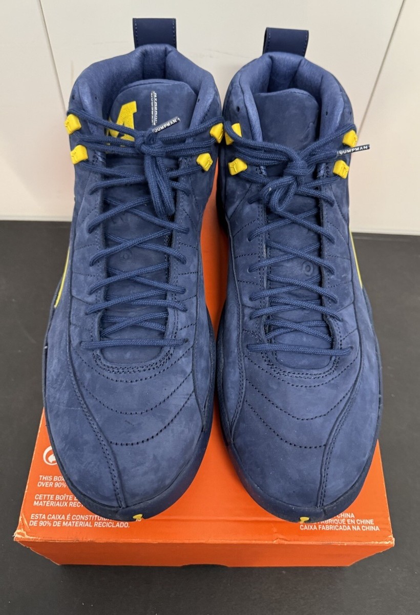 Size 13 Air Jordan 12 Retro Michigan for sale online - Main Image