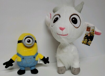 Lot Of 2 Despicable Me Unigoat Lucky Goat Unicorn 10 Stuart Minion 7 Plush Ebay