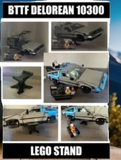 LEGO Back to the Future Delorean 10300 (3D Printed Stand)