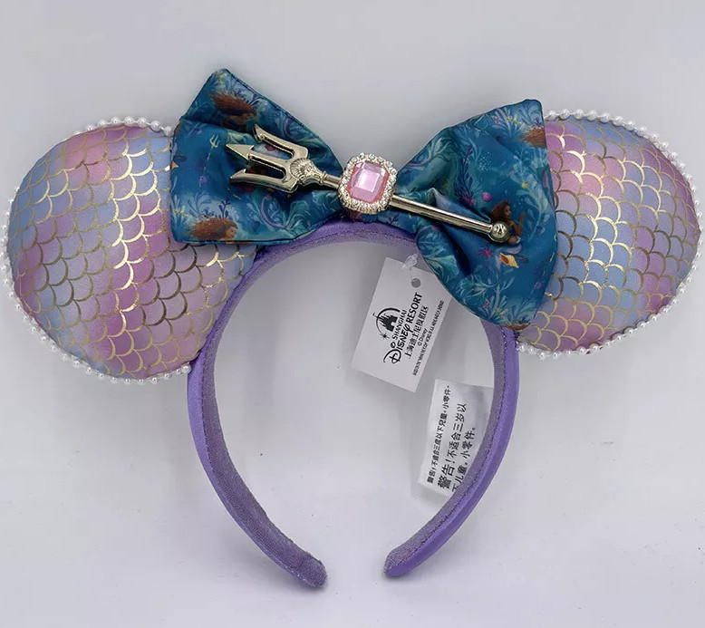 Ariel The Little Mermaid Disney-Parks Live Action Minnie Ears Headband