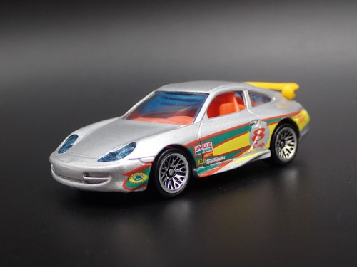 Modelo De Coche Diecast Diorama 1:64 Escala Plata Porsche 911 GT3 Cup 1999-2005 - Imagen 7 de 7
