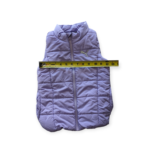 Girls Puma Puffer Purple Vest Size XS 5/6 - Picture 6 of 8