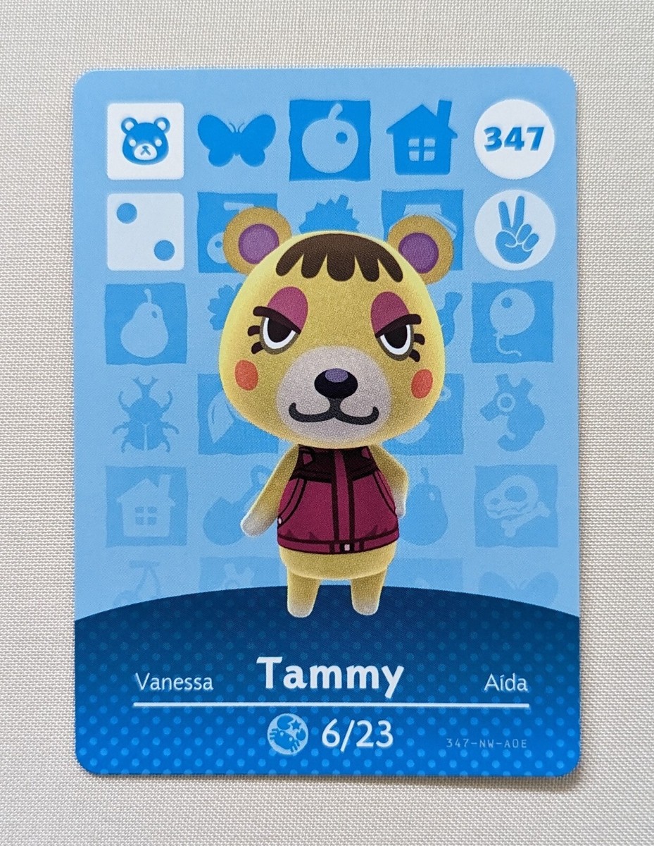 Ebay Bluebear Animal Crossing Amiibo Ione Villager NFC Card For