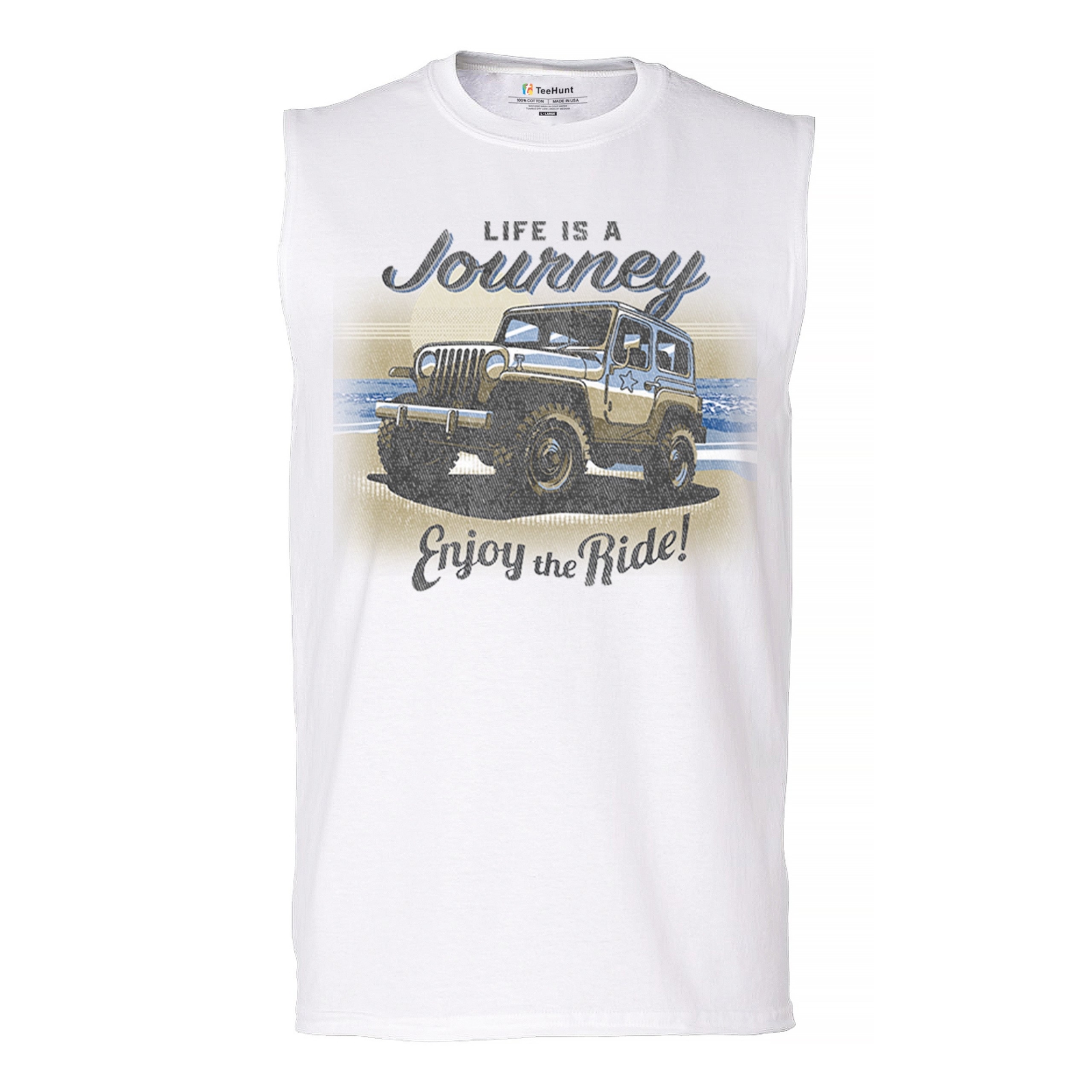 ALTRA Camicia Life is a Journey Enjoy the Ride Muscle 4x4 Offroad Mudding Uomo