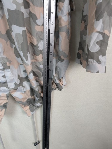 Ladies casual rain jacket parka camo pattern green mix size 10 Boohoo - Picture 10 of 11