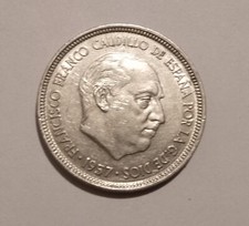 Spain. 5 pesetas coin 1957. Very nice condition.