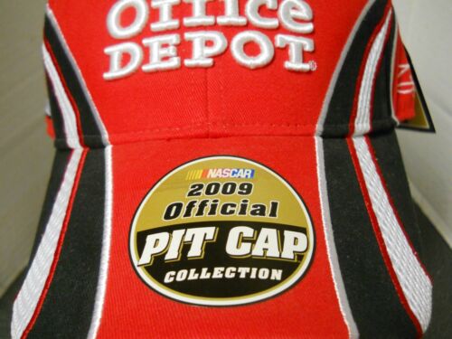 2009 NASCAR Tony Stewart Office Depot #14 Pit Cap Sombrero Bordado Ajustable NUEVO - Imagen 2 de 8