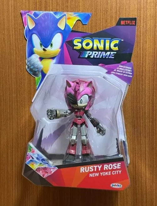 Boneco Sonic Prime Netflix Rusty Rose Toyng