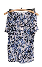Secret Treasures Women's 2 PC Pajama Short Set Blue Black Leopard Sleepwear Sz S