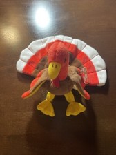 RETIRED RARE ORIGINAL TY BEANIE BABY "GOBBLES" THE TURKEY 1996