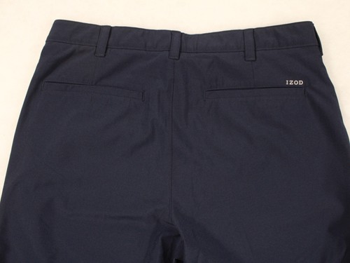 IZOD GOLF Navy Blue Flat Front Performance Chinos Golf Pants 32x28 - Picture 6 of 7